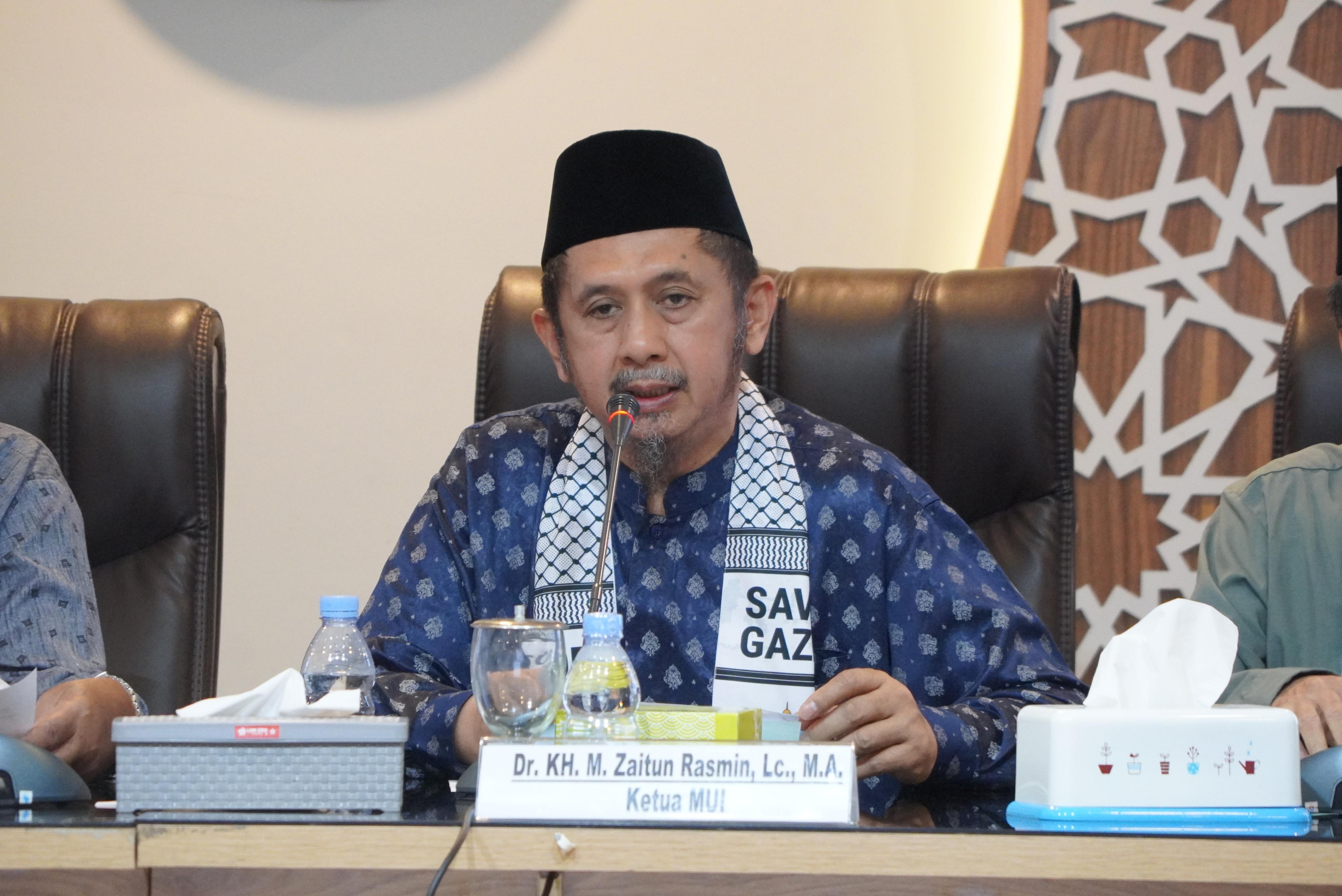 Ketua MUI: Gaza Harus Diselamatkan Sekarang Juga