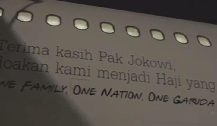 Stiker Terima Kasih Jokowi di Pesawat Garuda, Netizen: Bukan Punya Jokowi Woy!