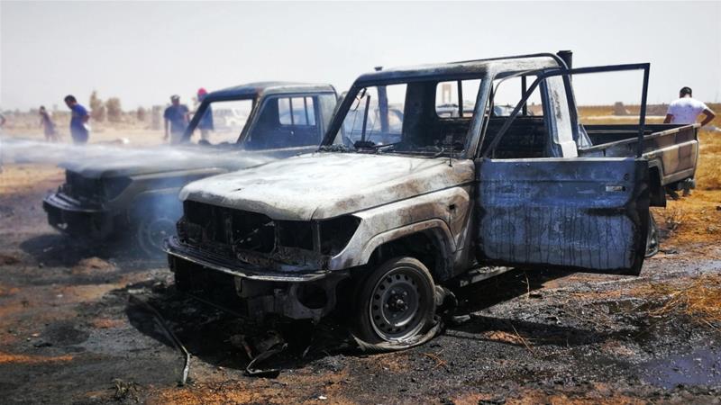 Bom mobil Tewaskan 4 Orang di Pemakaman Benghazi Libya