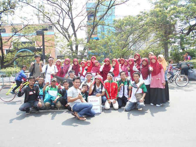 LDK SEBI Solidarity for Palestine Gelar Aksi Galang Dana di Car Free Day Jakarta 