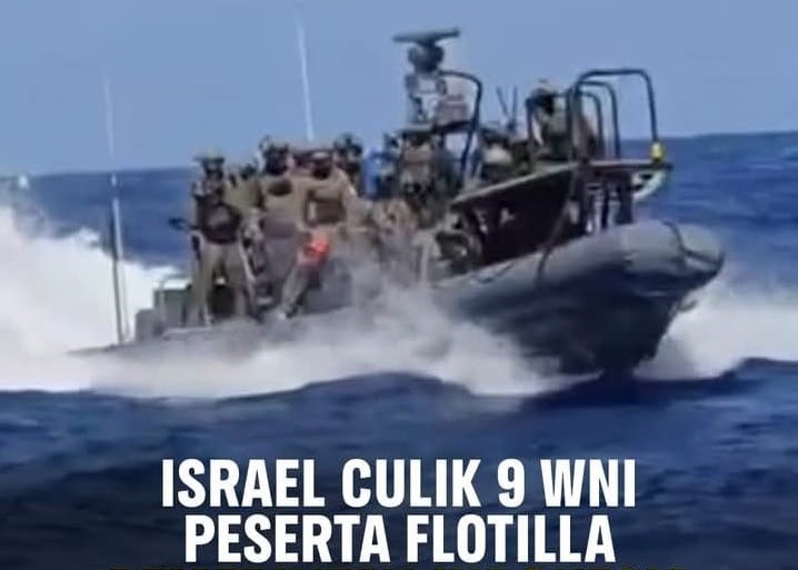 Biadab! Zionis Israel Culik 9 Relawan dan Jurnalis Indonesia dalam Misi Kemanusiaan ke Gaza